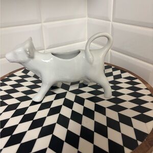 white porcelain cow creamer